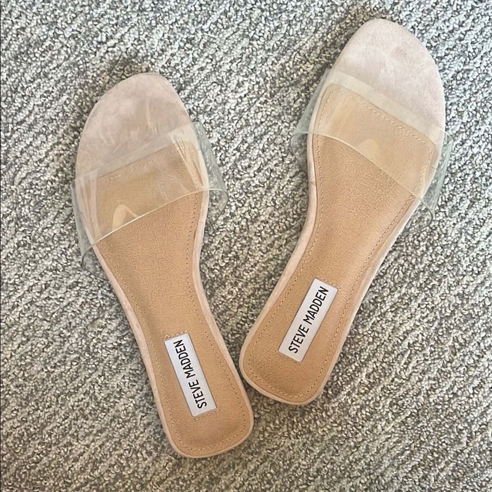 Steve Madden Clear Strap Sandals